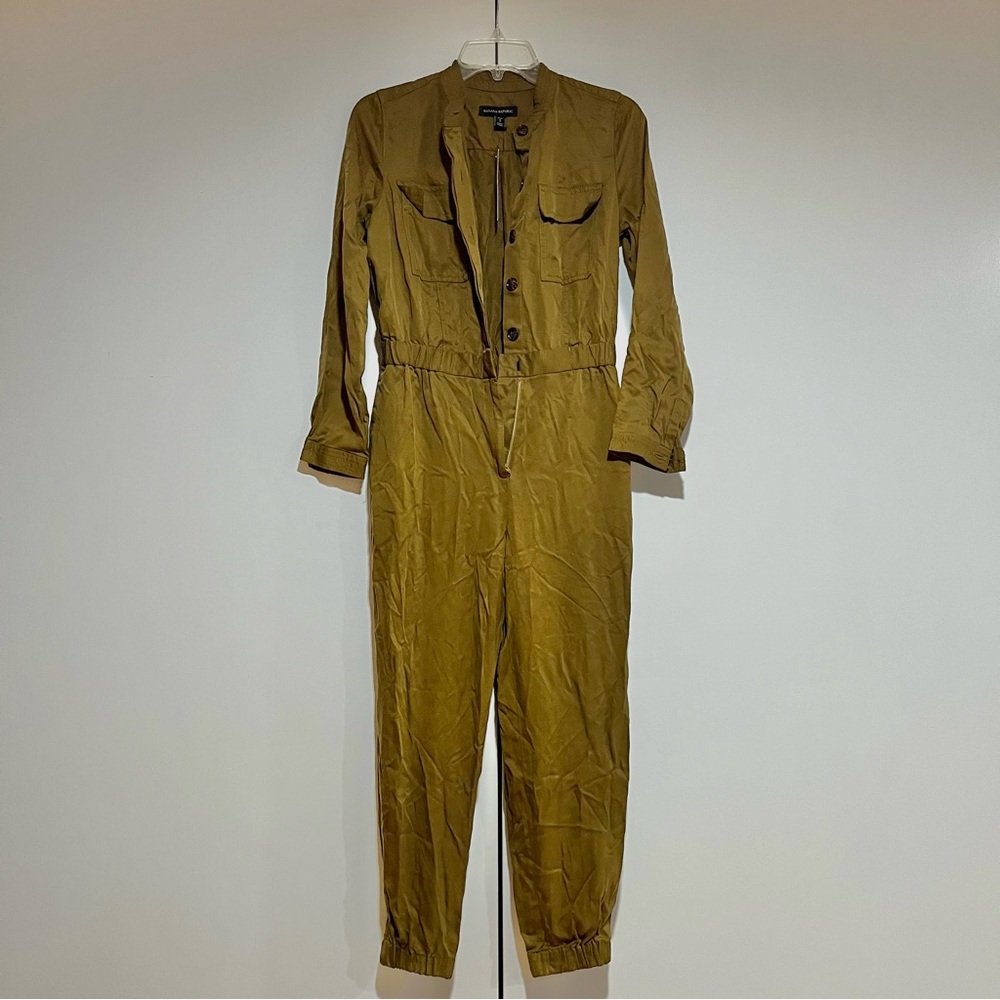 Banana Republic Olive Green Jumpsuit